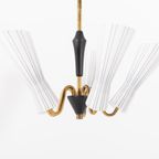Chandelier By Hans Bergstrom For Asea, 1950’s Sweden thumbnail 3