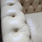 Set Van 2 Leren Fauteuils Chesterfield Stijl thumbnail 4