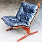 Originele Westnofa Siësta Chair, Low Back | Ingmar Relling | Zwart Leer thumbnail 12