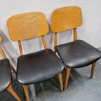 50'S Set Van 4 Vintage Stoelen Fifties Jaren 50 thumbnail 7