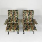 Set Van 2 Fauteuils, Model Copenhague, Francois Letourneur, Jaren 60 thumbnail 8