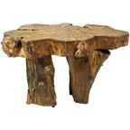 Bijzettafel Side Table Hout Boomstam Karakter Frankrijk Brutalist 77Cm thumbnail 9