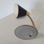 Mid-Century Brass Big Button Table Lamp thumbnail 10