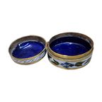Witte Vintage Cloisonné Pillendoosje thumbnail 3