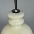 Witte Glazen Hanglamp, Peill En Putzler, Duitsland 1960'S thumbnail 2