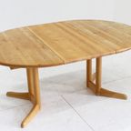 Vintage Deense Ronde Uitschuifbare Eettafel Tafel Vamdrup Stolefabrik thumbnail 8