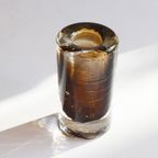 Cola Colored Vintage Glass Vase By Schott Zwiesel, Germany 1970S thumbnail 11