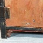 Vintage Antieke Oosters Aziatisch Kastje Wandmeuble thumbnail 6