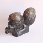 Ceramic Owls Sculpture By Elisabeth Vandeweghe For Perignem 1970S, Belgium. thumbnail 19