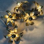 3X 1970’S Flower Ceiling/ Wall Lamps – Hollywood Regency thumbnail 4