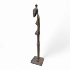 African Bronze Figure Sculpture 1970s thumbnail 4