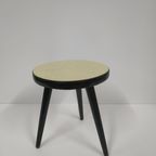 Vintage Klein Planten Bijzettafel Met Cremekleurig Blad thumbnail 9