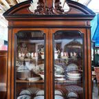 Biedermeier Vitrinekast thumbnail 3