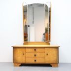 Vintage Kaptafel Met Drieluik Spiegel thumbnail 11