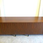Mooie Vintage Palissander Lowboard Tv Kast Dressoir 249 Cm thumbnail 6