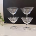 4 Vintage Borrelglaasjes Jaren 60 thumbnail 3