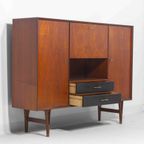Minimalistische Mid-century Barkast In Teak Door Van Pelt, België 1960 thumbnail 3