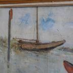 Karel Heymans (1899-1974) Bootjes Aan Het Strand thumbnail 7