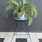 Blue Formica High Plant Table 1960S thumbnail 2