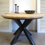 Prachtige Vintage Ronde Palissander Tafel 150 Cm thumbnail 11