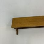 Vintage Solid Wooden Bench , 1970’S thumbnail 14