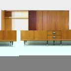 Grote 5-deurs Vintage Design Kledingkast In Teak, Jaren 60 thumbnail 2