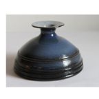 Ringed Blue Vase By Elisabeth Vandeweghe, Perignem thumbnail 2