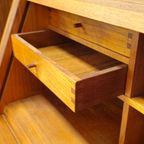 Vintage dyrlund Deense Secretaire Bureau Kast Ladekast thumbnail 11