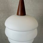 Vintage Hanglamp – Teak En Opaline thumbnail 7