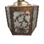Antiek Ajour Gezaagd Messing Hanglamp thumbnail 11