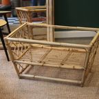 Vintage Salontafel Van Bamboe En Rotan thumbnail 2