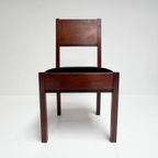 Haagse School Set Eetkamerstoelen Van Muntendam, 1920's thumbnail 2