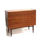 Deens Design Vintage Ladekast / Badkamermeubel / Commode Uit De Jaren '60 thumbnail 4