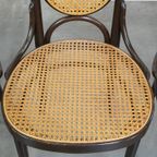 Set Van 4 Hoge Vintage Bentwood “long John” Thonet Design Stoelen thumbnail 10