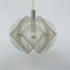 Paul Secon For Sompex Clear Wire Hanging Lamp , 1970S Germany thumbnail 6