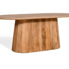 By fonQ Grand Eettafel Lichtbruin Mangohout thumbnail 7