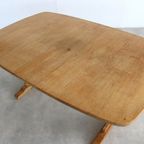 Brutalist Eettafel | Vintage Tafel | Eiken | Verlengbaar (2) thumbnail 8