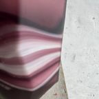 Amethyst And White Swirl Glass Vase Set thumbnail 7