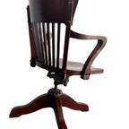 Vintage Houten Amerikaanse Bureaustoel / Desk Chair thumbnail 4