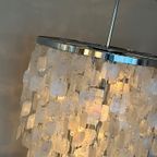 Xxxl Capiz Schelpen Hanglamp Parelmoer Opaline Lamp Chrome Frame thumbnail 17