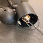 Vintage Postmodern Geperforeerde Metalen Hanglamp, Zwaart thumbnail 13