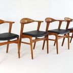 Set 4 Erik Kirkegaard Hong Mobelfabrik Stoel Stoelen Vintage thumbnail 16