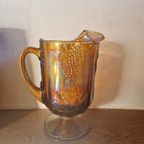 Indiana Glass Company Carnaval Glazen Pitcher Druiven. thumbnail 4