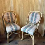 2 Rotan Bamboe Boho Stoelen thumbnail 2