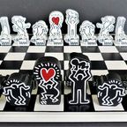 Keith Haring Schaakspel Zwart/wit Nieuw!! thumbnail 14