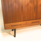 Restored Vintage Mid-century Danish Highboard thumbnail 4