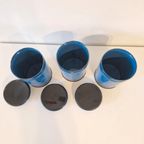 3 Vintage Brabantia Blikken Koffie Suiker Thee Metalen Bus thumbnail 7