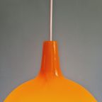 Pompei Hanglamp In Oranje Opaline, Jo Hammerborg, 1960 thumbnail 5