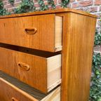 Vintage 4-ladenkast Mid Century thumbnail 7