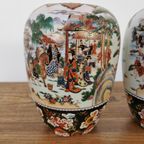 Set Porselein Vintage Oosterse Vazen, Bloemenvaas, Vaas Set Prijs thumbnail 18